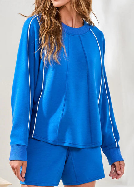 Crewneck Dolman Top [Turkish Sea-2452O]