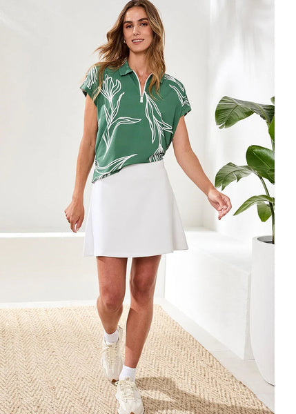 Pull On Flare Skort [White-3020O