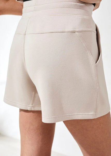 Pull On Skort Contrast Detail [Sand Dune-2448O]