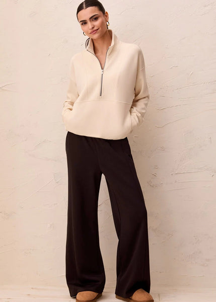 Long Sleeve Mockneck W Zipper [Moonstone-3188O]