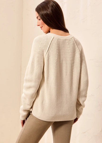 LONG SLEEVE CREWNECK CARDIGAN [OATMEAL-3183O]