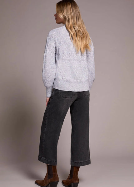 Long Sleeve Mock Neck Sweater [Marine-2252O]