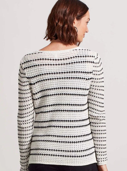 V-Neck Sweater [White Multi-5384O]