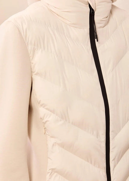 Long Sleeve Front Zip Puffer Jkt [Moonstone-3172O]