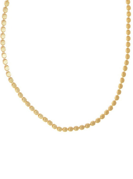 16" Gold Bead Necklace [335-165NG]
