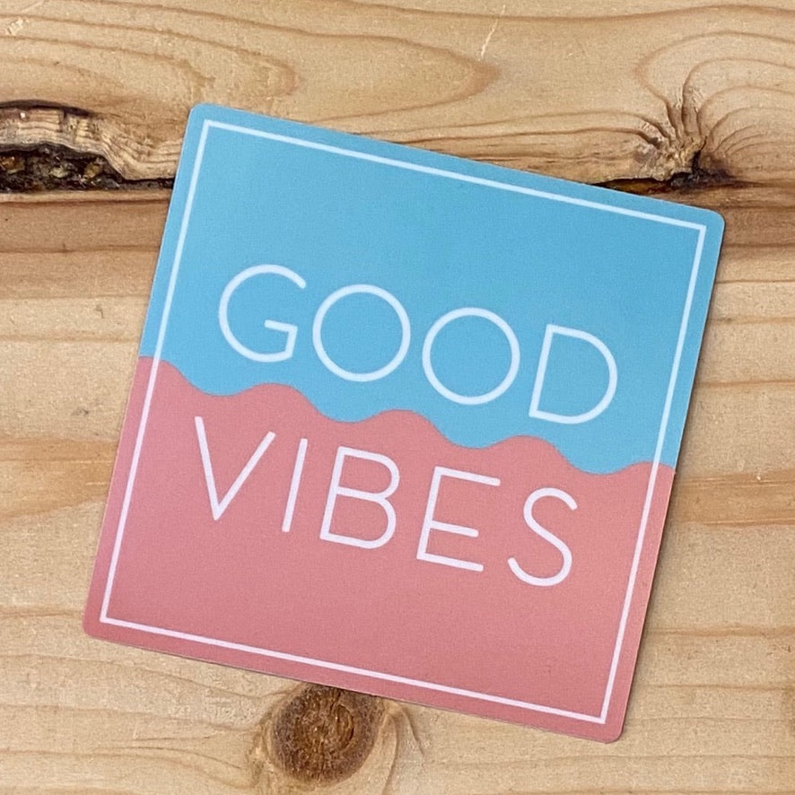 Good Vibes Vinyl Decal Sticker