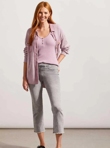 Audrey Pull On Straight Crop Jeans [Cool Grey-6733O-2020]