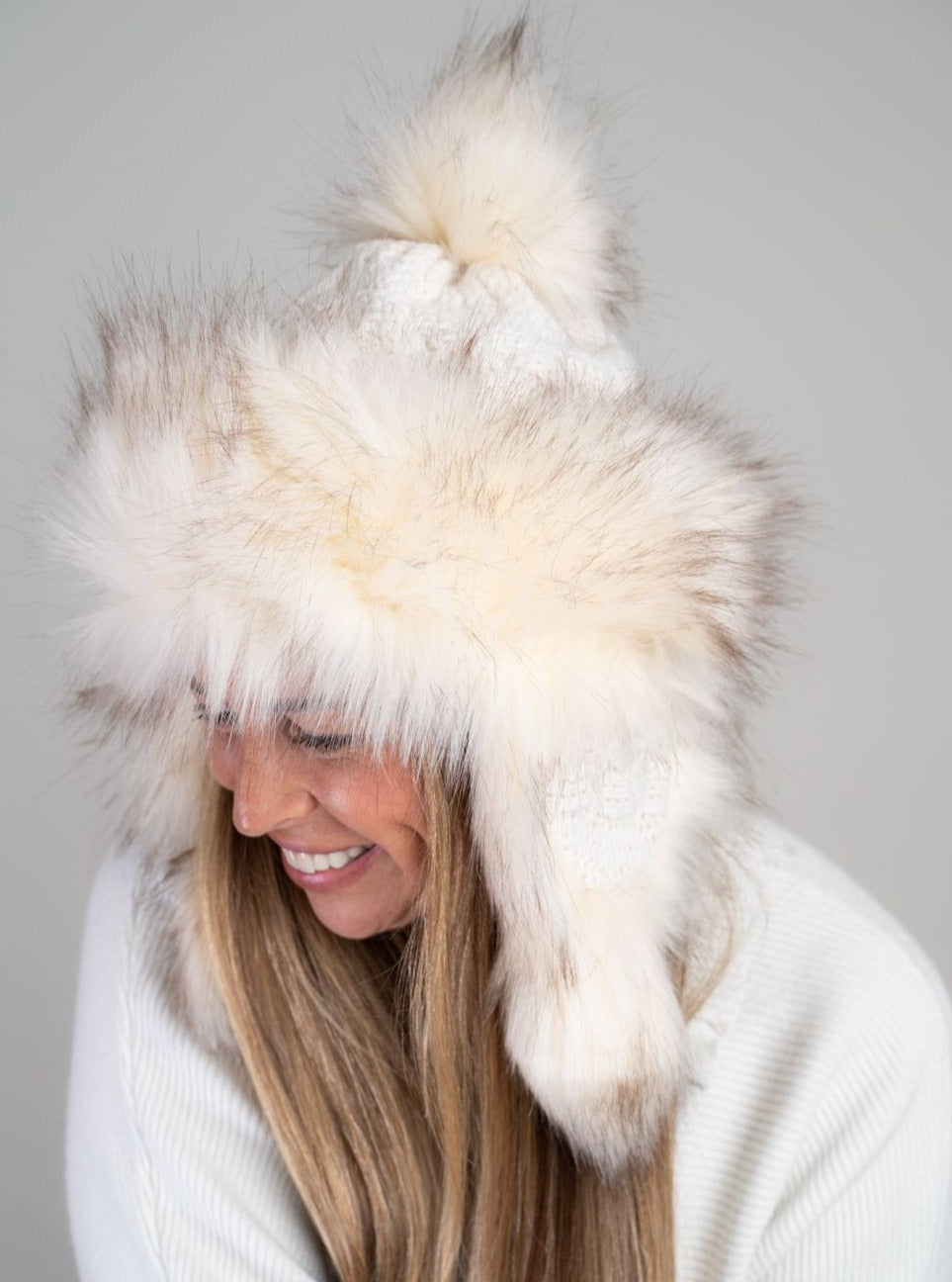 Bajka Hat with Fur [Cream-10006-12]