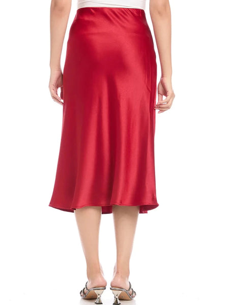 Bias Midi Skirt BB [Red-4L68116]