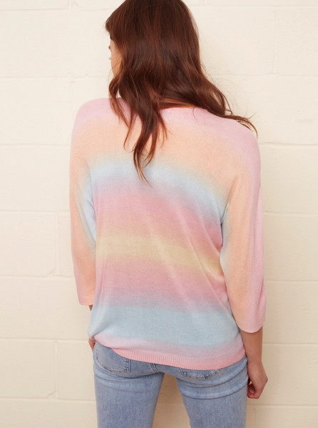 CharlieB CharlieB Printed Dolman Sweater [Rainbow-C2219]