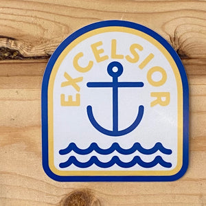 Excelsior Anchor Vinyl Decal Sticker