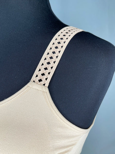 StrapITS Strap Its elastic band bra nude bra with nude lattice strap