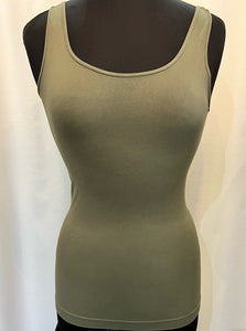 Signature Jersey Tank Top [Dusty Olive-NS5178]