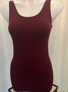 Signature Jersey Tank Top [DK Burgundy-NS5178]