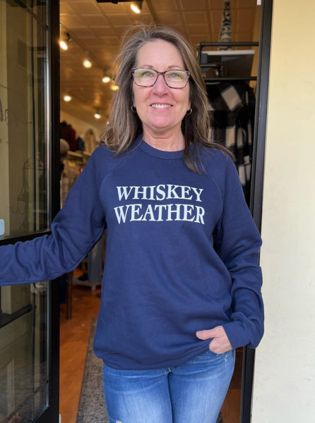 Whiskey Weather Crewneck Sweatshirt [Navy]