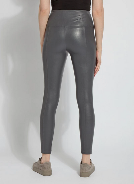 Lysse Textured Leather Legging [10-2384-Solid Charcoal]