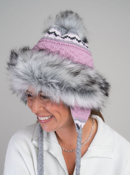 Noora Hat [Pink/Grey-10013-5]