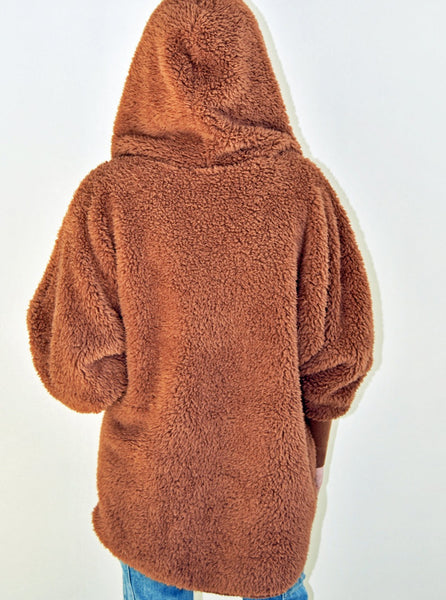 One-Size Fleece Hooded Jacket [Fall Harvest]