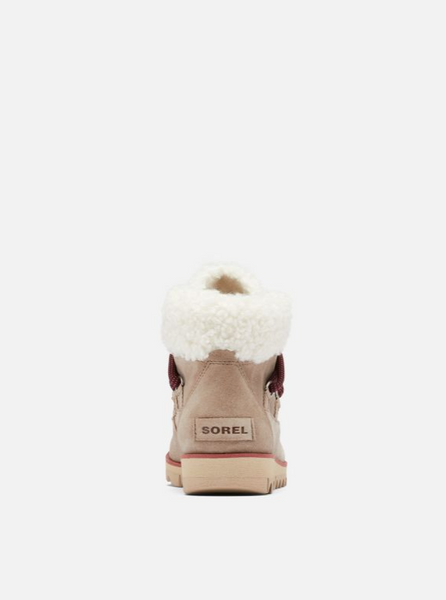 SOREL WOMEN'S HARLOW™ LACE COZY BOOTIE 1977351264 In Omega Taupe, Ancient Fossil