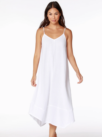 Handkerchief Maxi Dress [WHITE WHT-53C-72205]