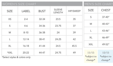 SanSoleil Sizing Guide