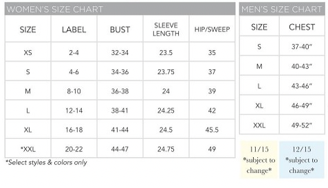 SanSoleil Sizing Guide