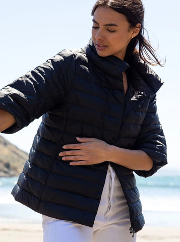 The Jewel Quilted Jacket [Black-50828IN]