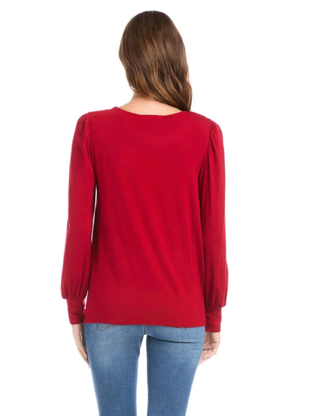 Twist Front Top [Red-4L13231]