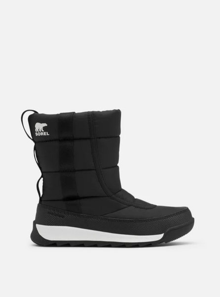 Youth Sorel Whitney II Puffy Mid Boot in Black
