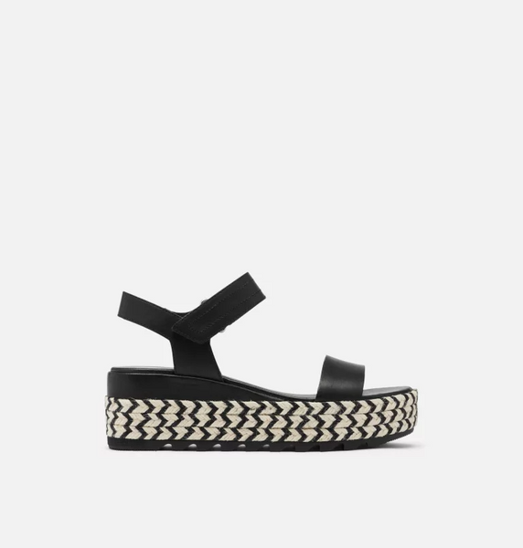Cameron Flatform Sandal in Black